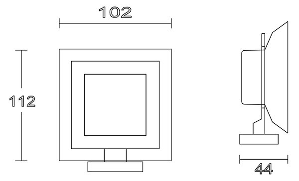 Aqualine Aqualine, APOLLO szappantartó, matt üveg, 1416-02