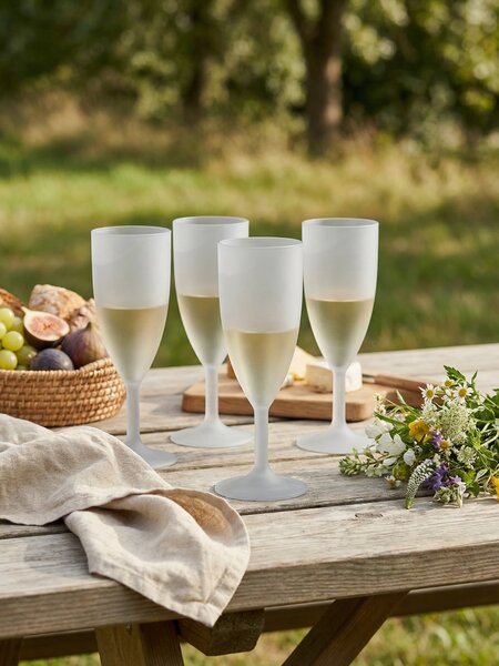 Sinsay - Piknik borospohár készlet 4 pack - fehér