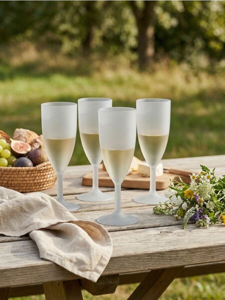 Sinsay - Piknik borospohár készlet 4 pack - fehér