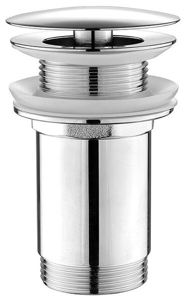 Aqualine Aqualine, Mosdó kifolyó 5/4", nem zárható, nagy burkolat, vastagság 10-50mm, króm, TF6001