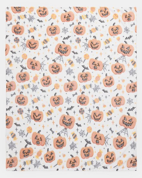 Sinsay - Takaró halloween mintával - világosnarancs