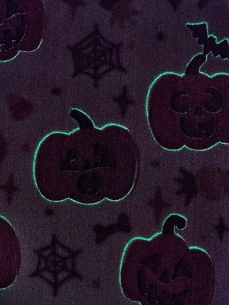 Sinsay - Takaró halloween mintával - világosnarancs