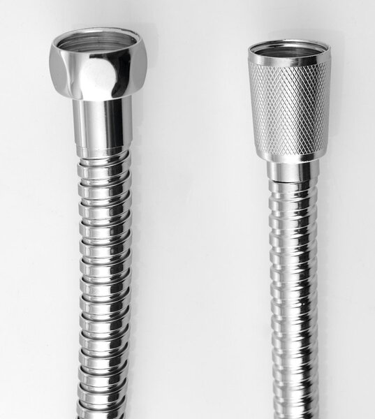 Sapho Sapho, POWERFLEX Rugalmas rozsdamentes acél tömlő dupla zárral, 100 cm, FLEX100
