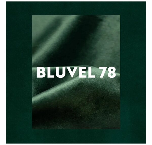 Bárszék CHIC VELVET fekete lábakkal, sötétzöld