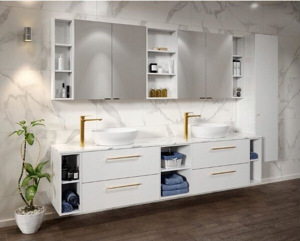 Cersanit Larga, design fogantyú szekrényhez, arany, S599-0144