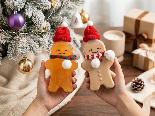 Tojáslikőrös üveg GINGER BUDDY 350 ml, piros/zöld