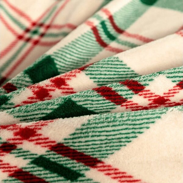 Mikroplüss lepedő WINTER PLAID 90x200 cm színes kivitel