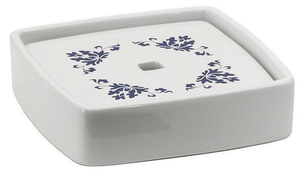 Gedy Gedy, CIXI álló szappantartó, porcelán, kék/fehér, CX1189