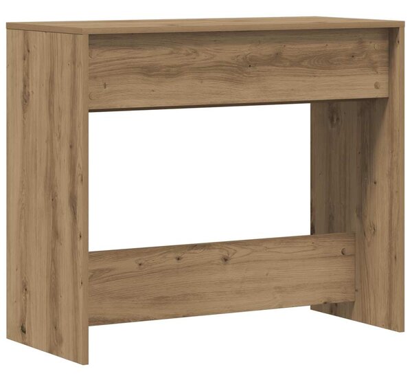 Kézműves tölgy színű szerelt fa dohányzóasztal 89x41x76,5 cm