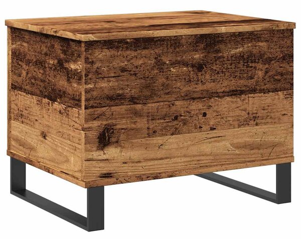 Antik fa színű szerelt fa dohányzóasztal 60 x 44,5 x 45 cm