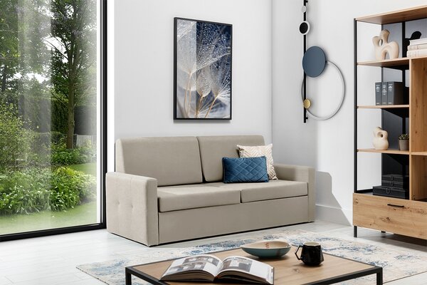 Elegantia kanapé félmagas ágyhoz 160 cm - krém Ado 1601 Halva szövet