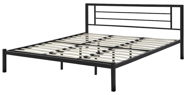 Ágy Fém CUSSET 180 x 200 cm Fekete