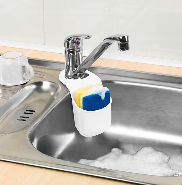 BISK Erga Basic, mosogató szilikon szivacstartó 100x4x195 mm, sárga, ERG-07867