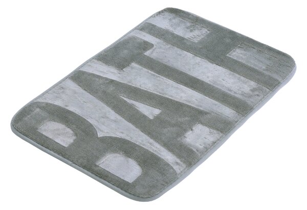 BISK Erga, fürdőszoba szőnyeg 60x40 cm, 5-ös modell, szürke, ERG-07899