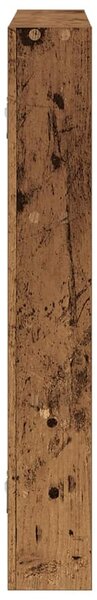 Antik fa színű szerelt fa fali polc 43 x 9 x 60 cm