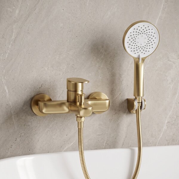 Fürdőkád csaptelep Logan Brush Gold