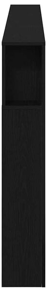 LED ágytámla Musta tammi 160 x 18,5 x 103,5 cm Faanyag