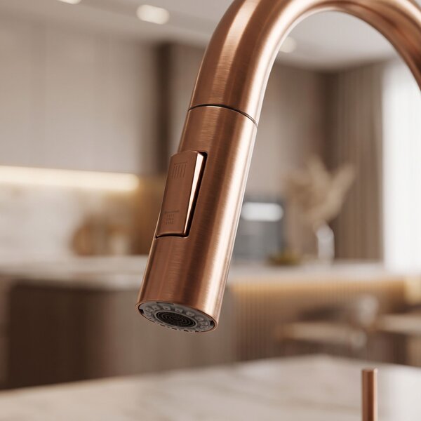 Perlátoros fej konyhai csaptelephez REA Fresh Brush Copper