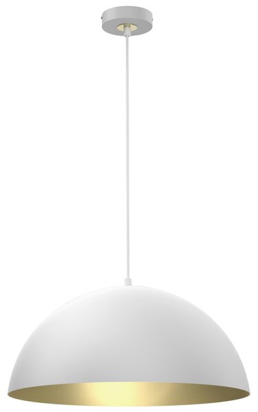 Milagro Beta függesztett lámpa, 45cm, fehér-arany, 1xE27 foglalattal
