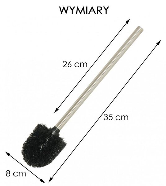 Erga Zapasowa szczotka toaletowa do wc black - Yoka
