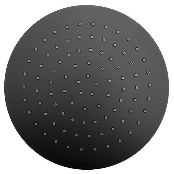 Erga Erga, SLIM zuhanyfej 25 cm átmérővel, matt fekete, ERG-YKA-BP.BRG25-BLK