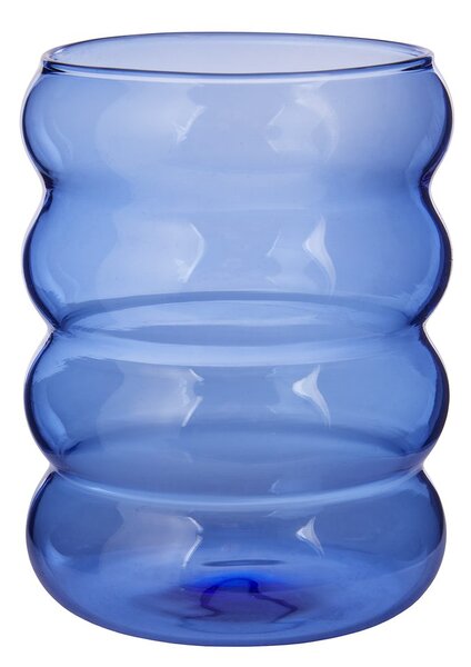 HOOP üveg pohár, kék 350 ml