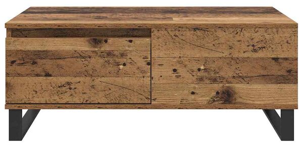 Dohányzóasztal fiókkal Öreg fa 90 x 50 x 36,5 cm Faanyag