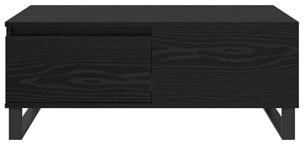 Dohányzóasztal Fekete tölgy 90 x 50 x 36,5 cm Szerelt Fa