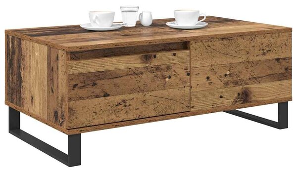 Dohányzóasztal fiókkal Öreg fa 90 x 50 x 36,5 cm Faanyag