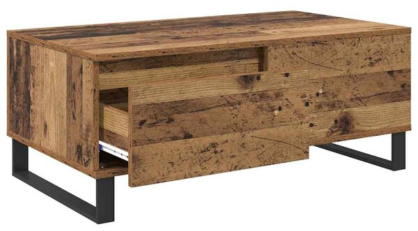 Dohányzóasztal fiókkal Öreg fa 90 x 50 x 36,5 cm Faanyag