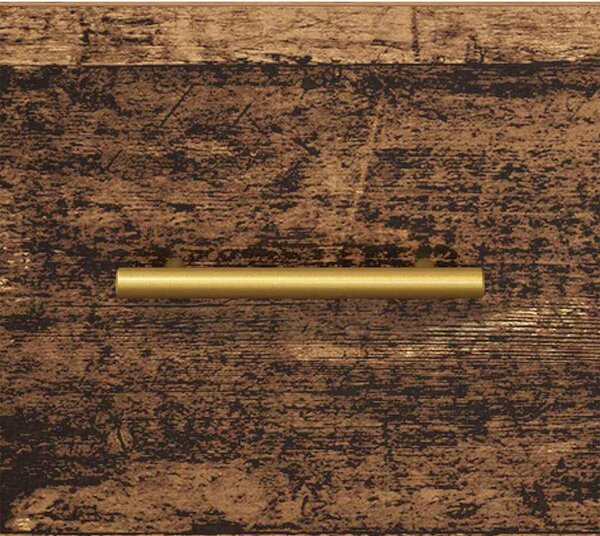 Éjjeli asztal fiókkal 2 pcs Régi fa 40 x 35 x 47.5 cm Faanyag