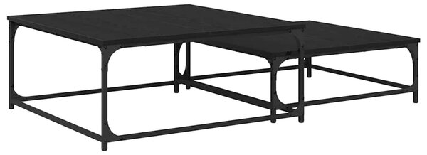 Fészkelt Kávézó Asztal 2 pcs Musta tammi 80 x 8035 x cm Faanyag