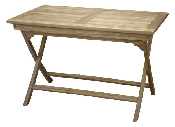 Kerti asztal Dallas C100 75x70cm, Fényes fa, Fa