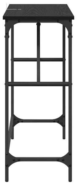 Konzolasztal Musta tammi 75 x 32 x 75 cm Faanyag