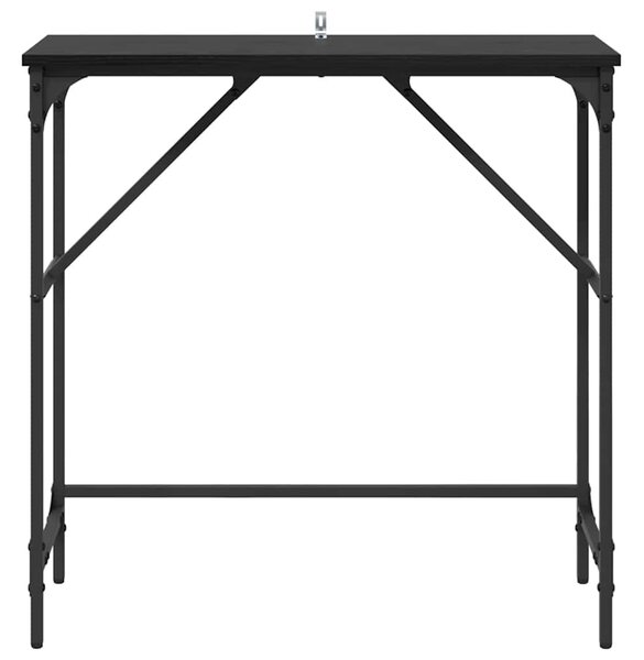 Konzolasztal Musta tammi 75 x 32 x 75 cm Faanyag