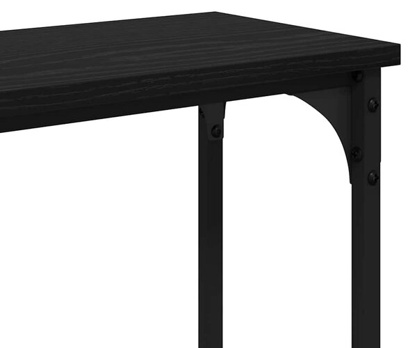Konzolasztal Musta tammi 145x22.5x75cm Faanyag