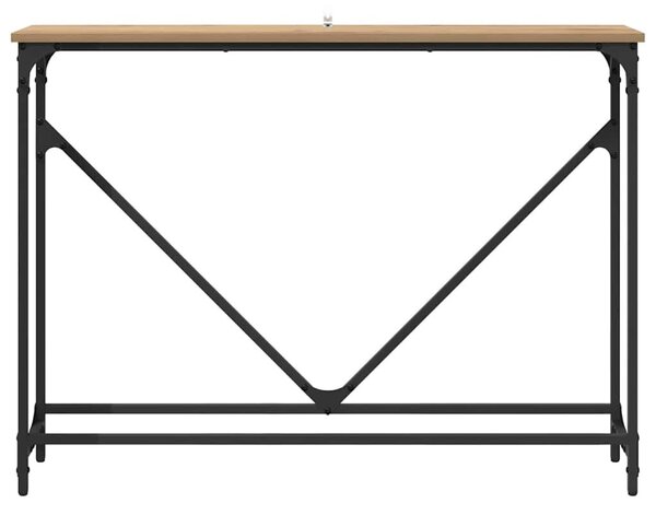 Konzolasztal kézműves tölgy 102 x 22,5 x 75 cm Faanyag