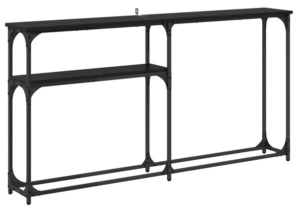 Konzolasztal Musta tammi 145x22.5x75cm Faanyag