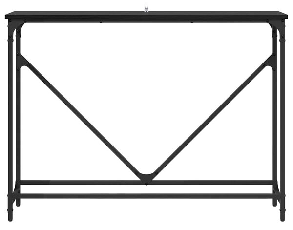 Konzolasztal Musta tammi 102 x 22,5 x 75 cm Faanyag