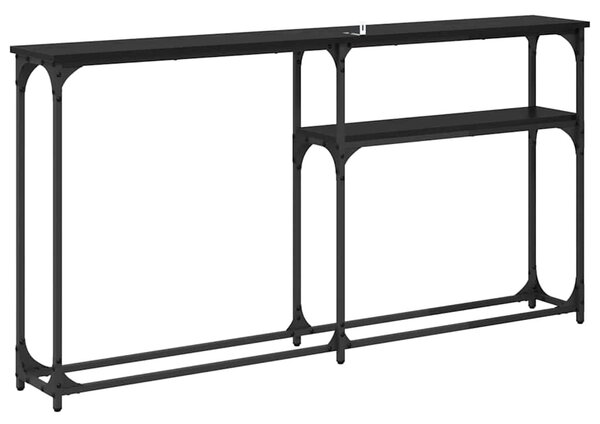 Konzolasztal Musta tammi 145x22.5x75cm Faanyag