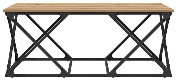 Dohányzóasztal kézműves tölgy 100 x 49 x 40 cm Faanyag