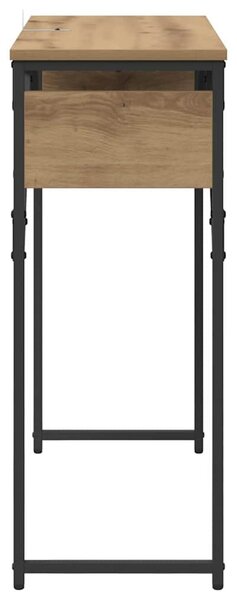 Konzolasztal kézműves tölgy 75x30x75cm Faanyag