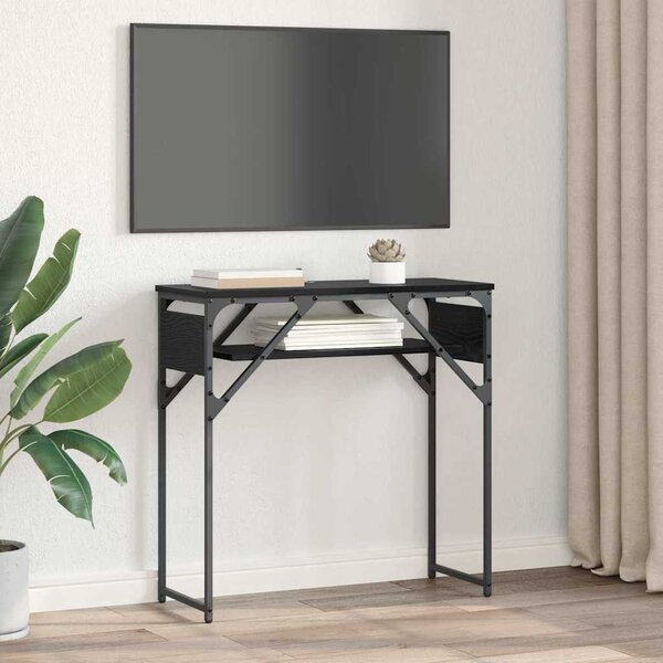 Konzolasztal Musta tammi 75x30x75cm Faanyag