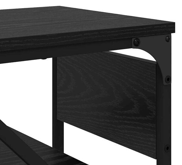 Konzolasztal Fekete tölgy 105x30x75cm Faanyag