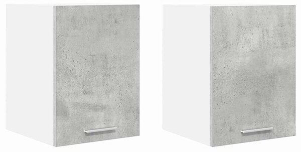 Függő szekrény Riga 2 pcs Beton szürke és fehér 30 x 31 x 40 cm