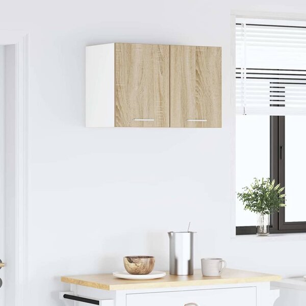 Függő szekrény Riga 2 pcs Sonoma tölgy és fehér 30 x 31 x 40 cm