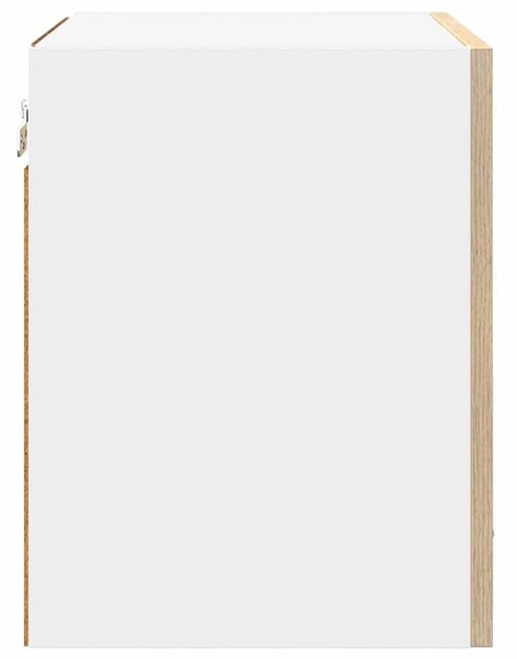 Függő szekrény Riga 2 pcs Sonoma tölgy és fehér 40 x 31 x 40 cm