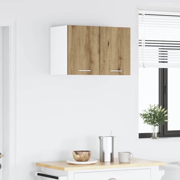 Függő szekrény polcokkal Riga 2 pcs Artisan tölgy és fehér