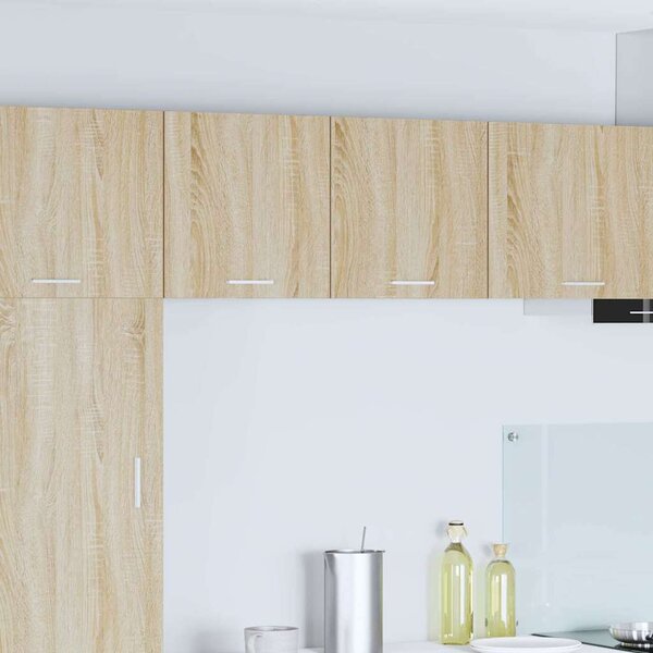 Függő szekrény Riga 2 pcs Sonoma tölgy és fehér 40 x 31 x 40 cm