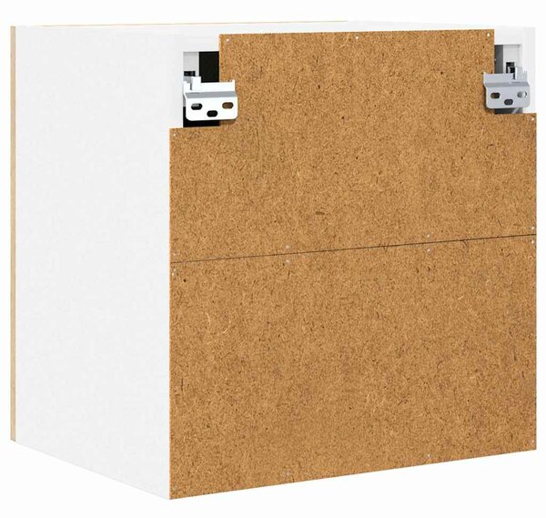 Függő szekrény Riga 2 pcs Sonoma tölgy és fehér 40 x 31 x 40 cm